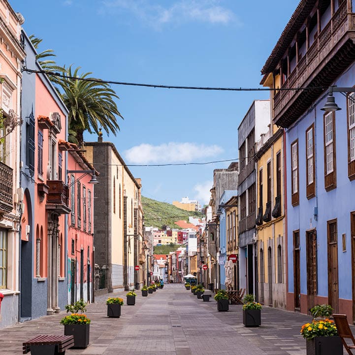 La Laguna street view, Tenerife, Canary Islands